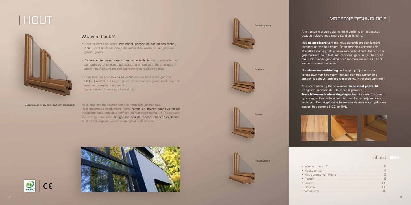 Houten raam